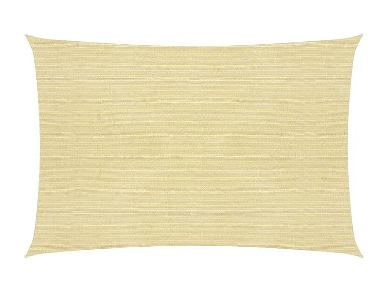 Voile d'ombrage 160 g-m² Beige 5x7 m PEHD