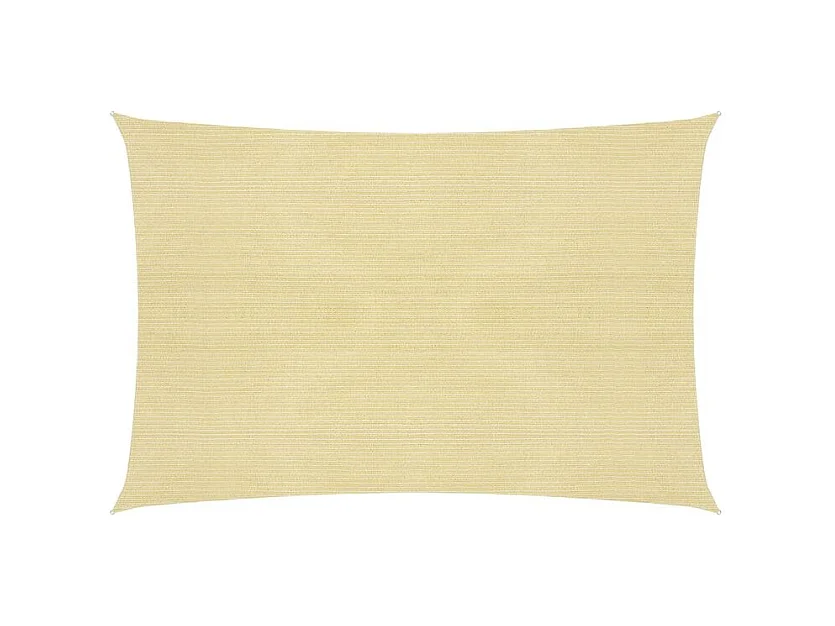 Voile d'ombrage 160 g-m² Beige 5x7 m PEHD