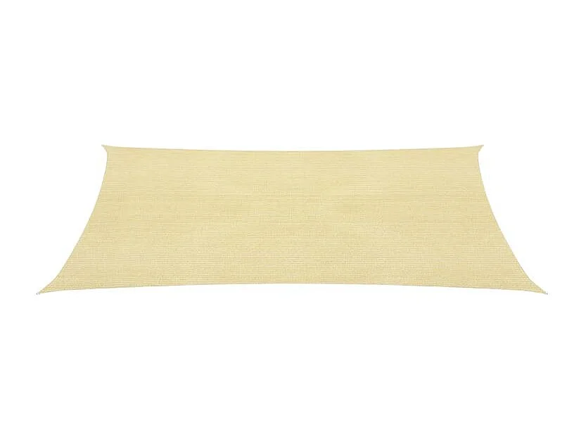 Voile d'ombrage 160 g-m² Beige 5x7 m PEHD