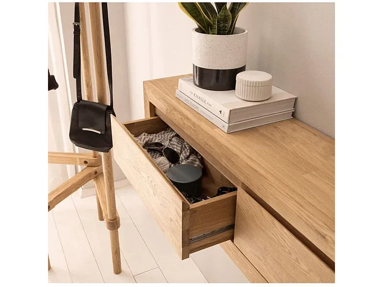 Mueble TV suspendido Venida roble macizo 100 cm