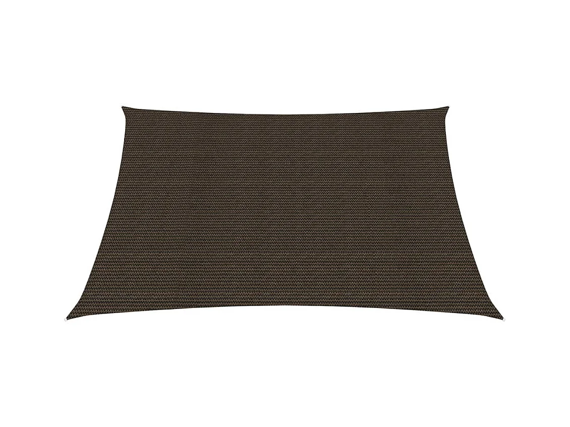 Voile d'ombrage 160 g-m² Marron 7x7 m PEHD