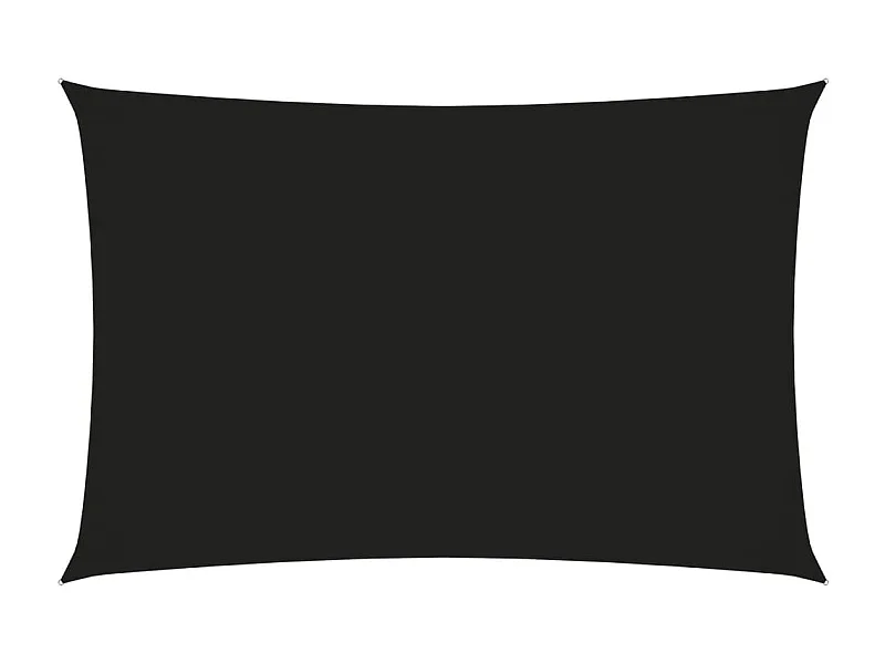 Voile de parasol Tissu Oxford rectangulaire 5x7 m Noir