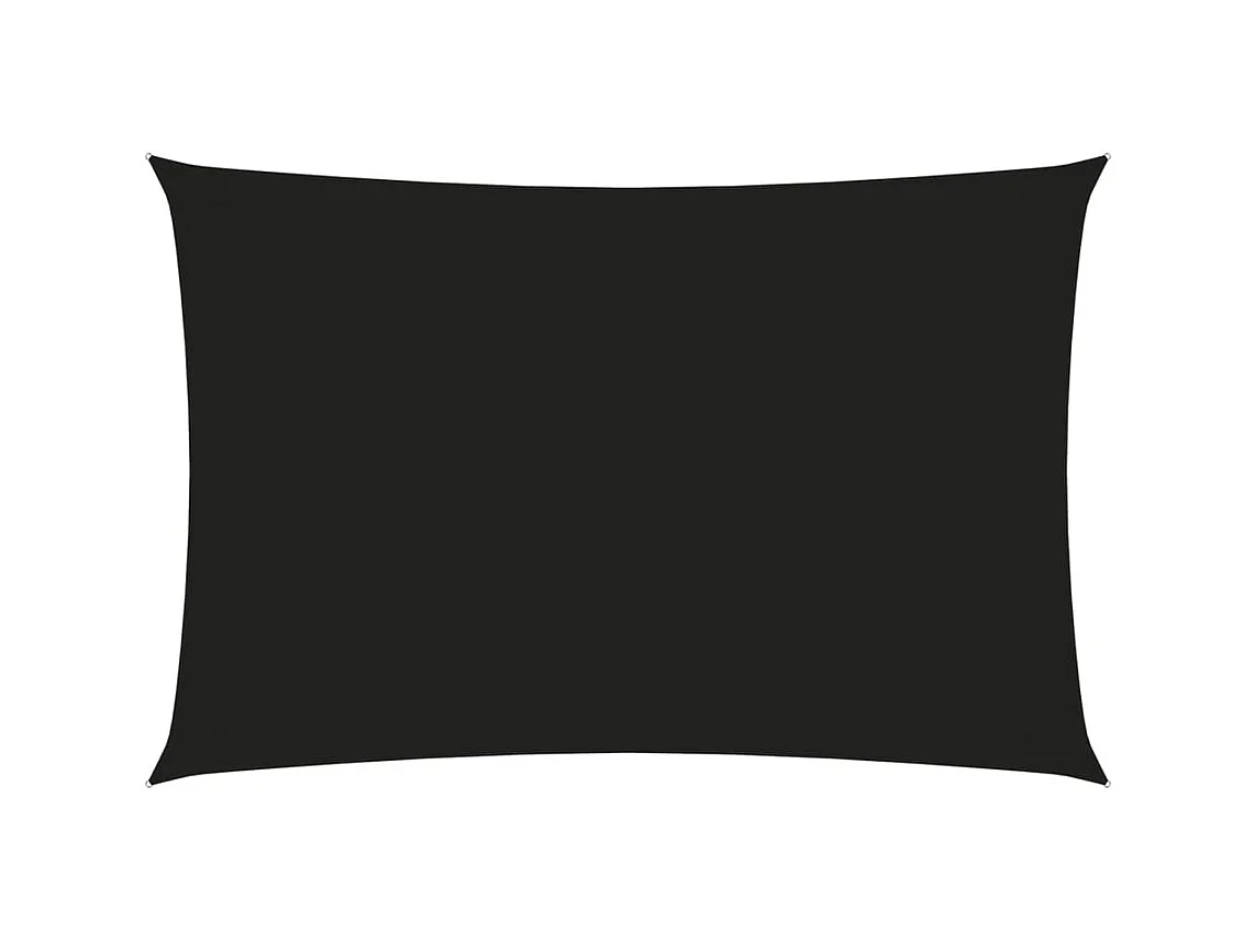 Voile de parasol Tissu Oxford rectangulaire 5x7 m Noir
