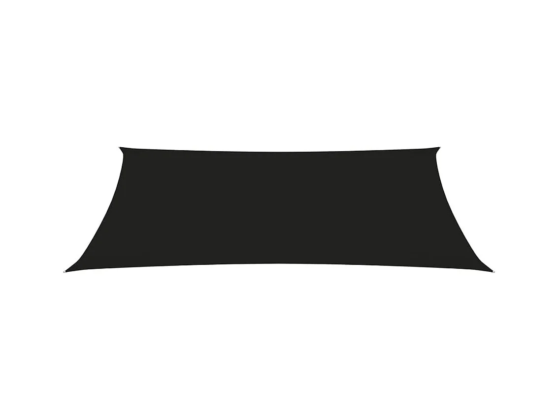 Voile de parasol Tissu Oxford rectangulaire 5x7 m Noir