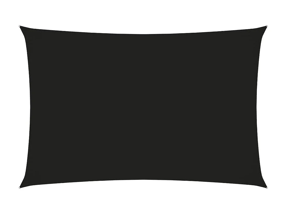 Voile de parasol Tissu Oxford rectangulaire 5x7 m Noir
