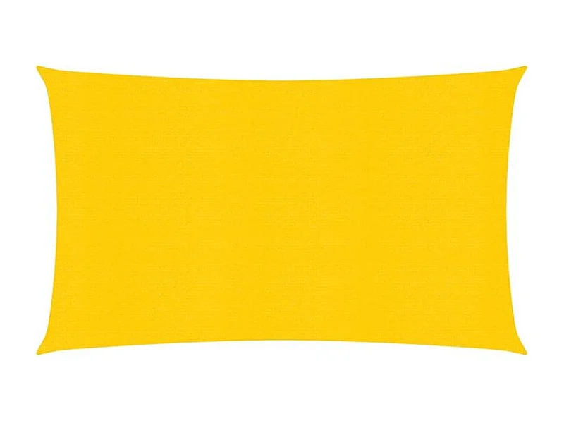 Voile d'ombrage 160 g-m² rectangulaire jaune 4x7 m PEHD
