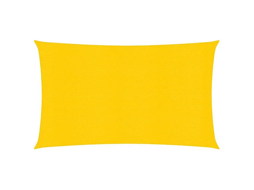 Voile d'ombrage 160 g-m² rectangulaire jaune 4x7 m PEHD