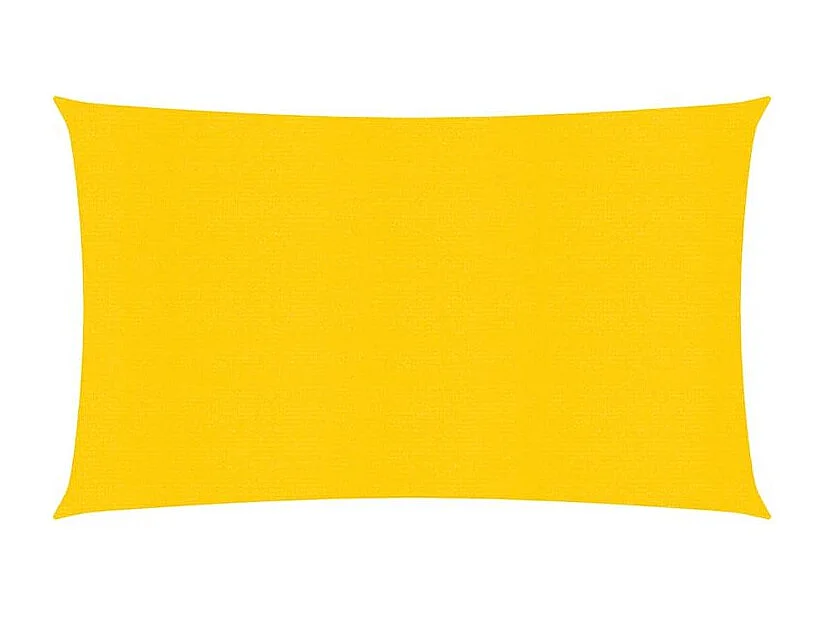 Voile d'ombrage 160 g-m² rectangulaire jaune 4x7 m PEHD