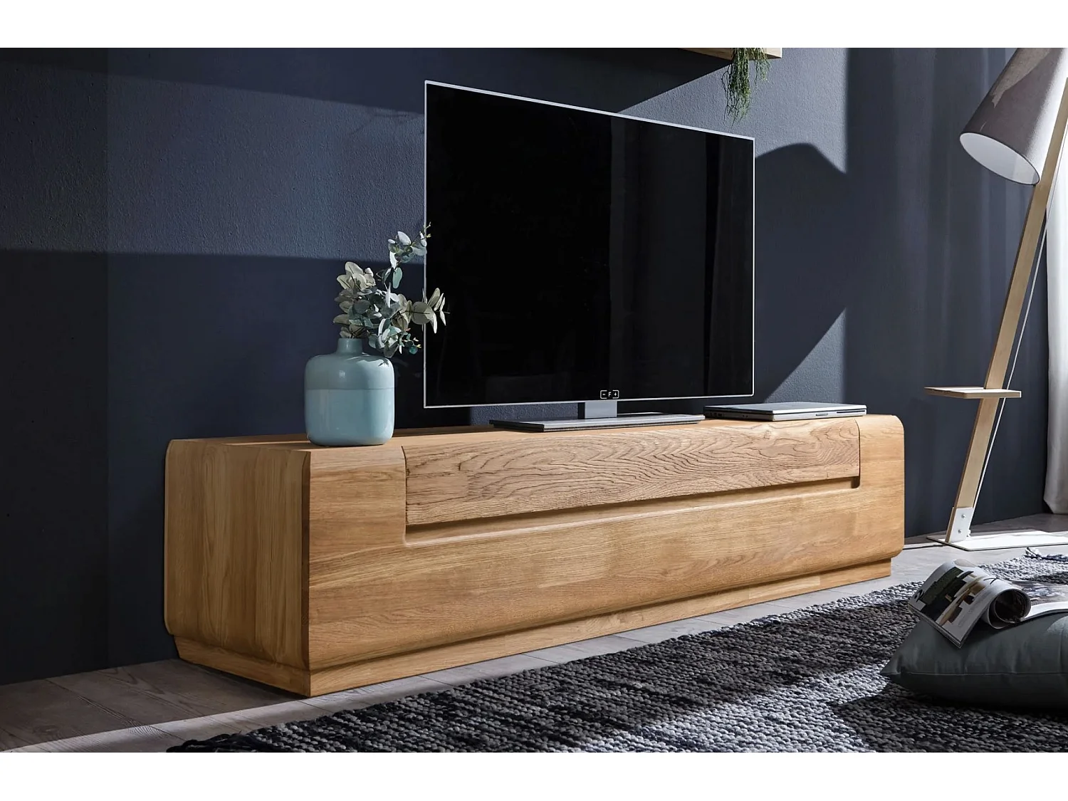 Mueble TV Divina madera maciza roble miel 180 cm
