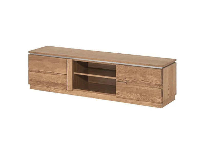 Mueble TV Manky de madera de roble rústico 163cm