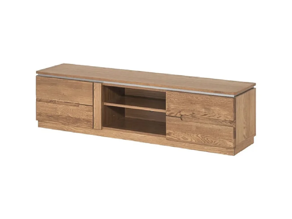 Mueble TV Manky de madera de roble rústico 163cm