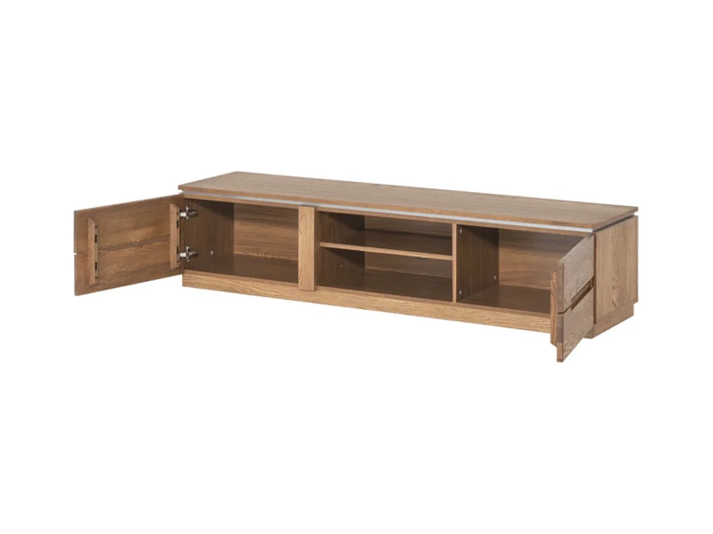 Mueble TV Manky de madera de roble rústico 163cm