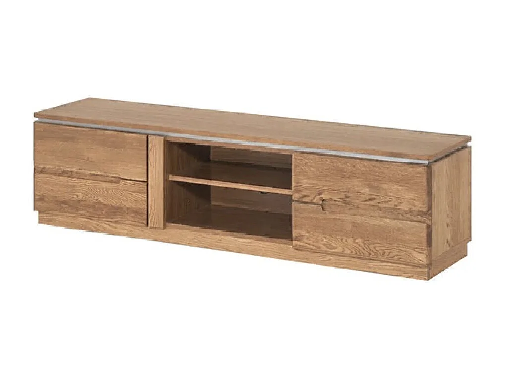 Meuble TV en bois de chêne rustique Manky 163cm