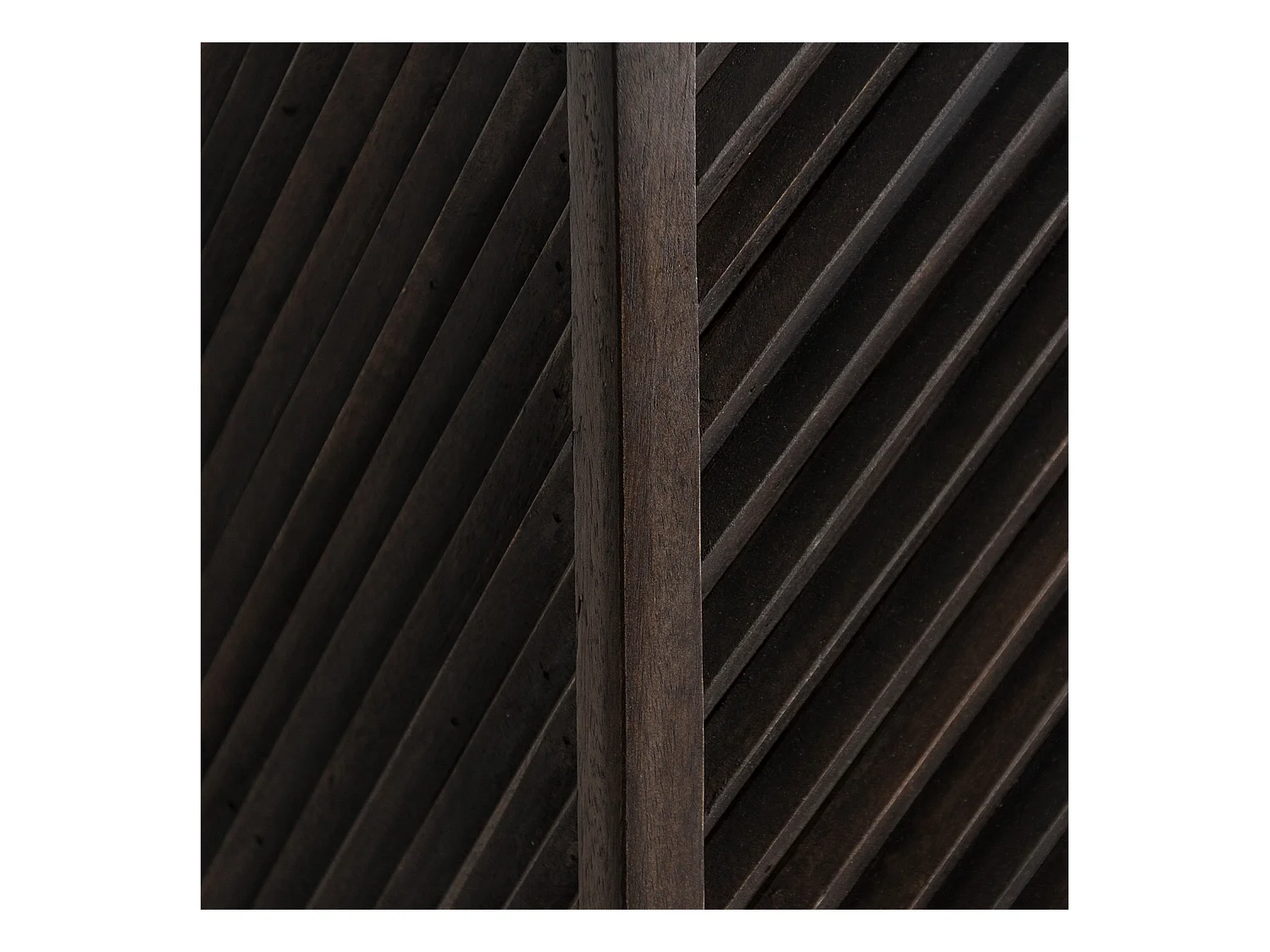 Meuble TV 4 portes 1 tiroir art déco bois massif marron et métal doré Jamie 200cm