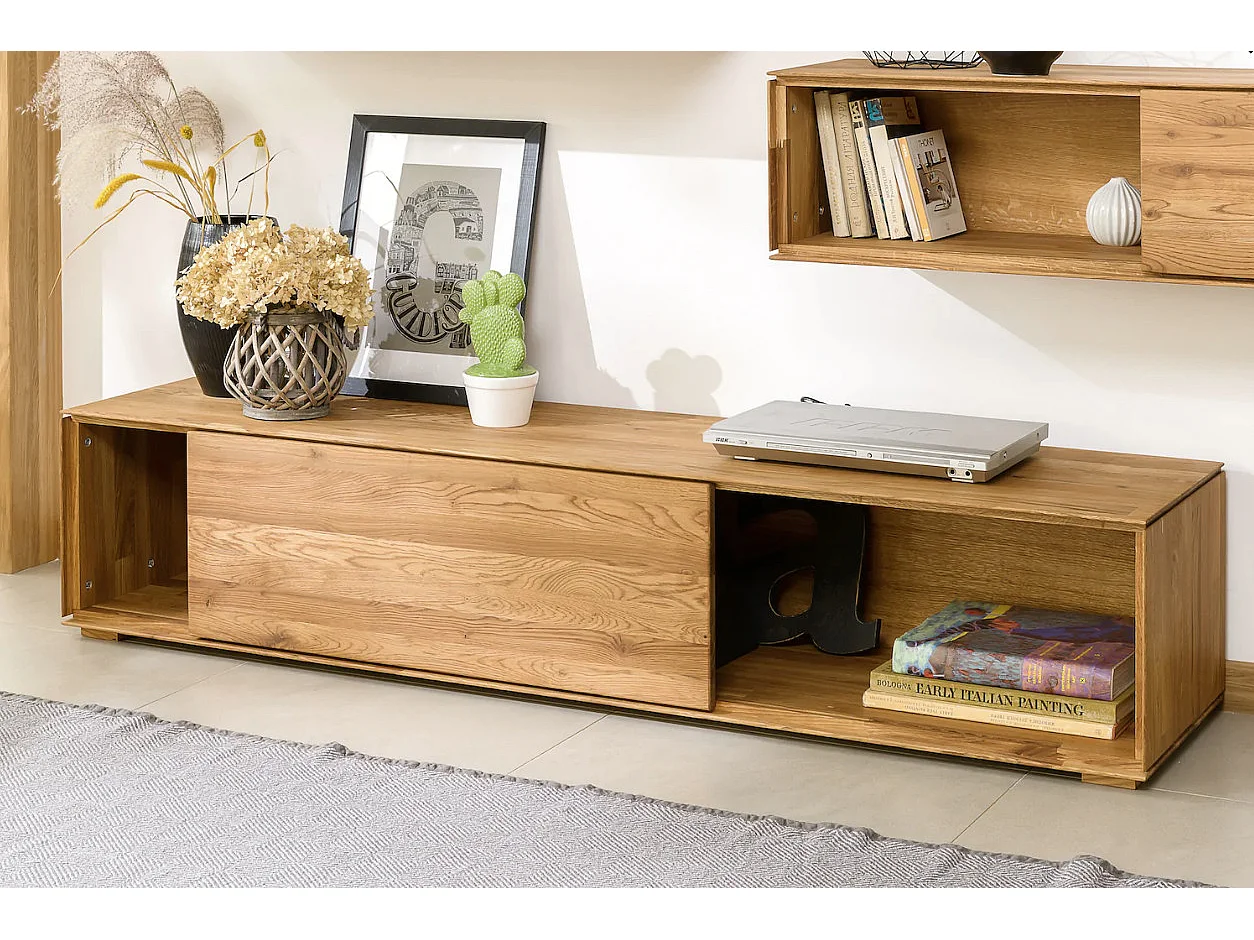Mueble TV Inka madera maciza de roble 170 cm
