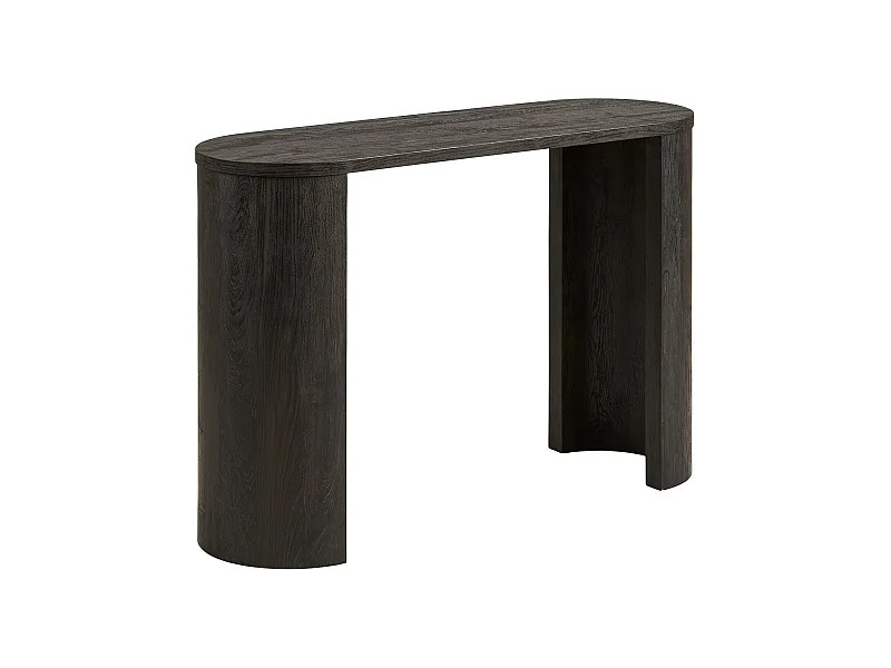 Table console fixe en bois BIBIONE – 114cm-Marron foncé
