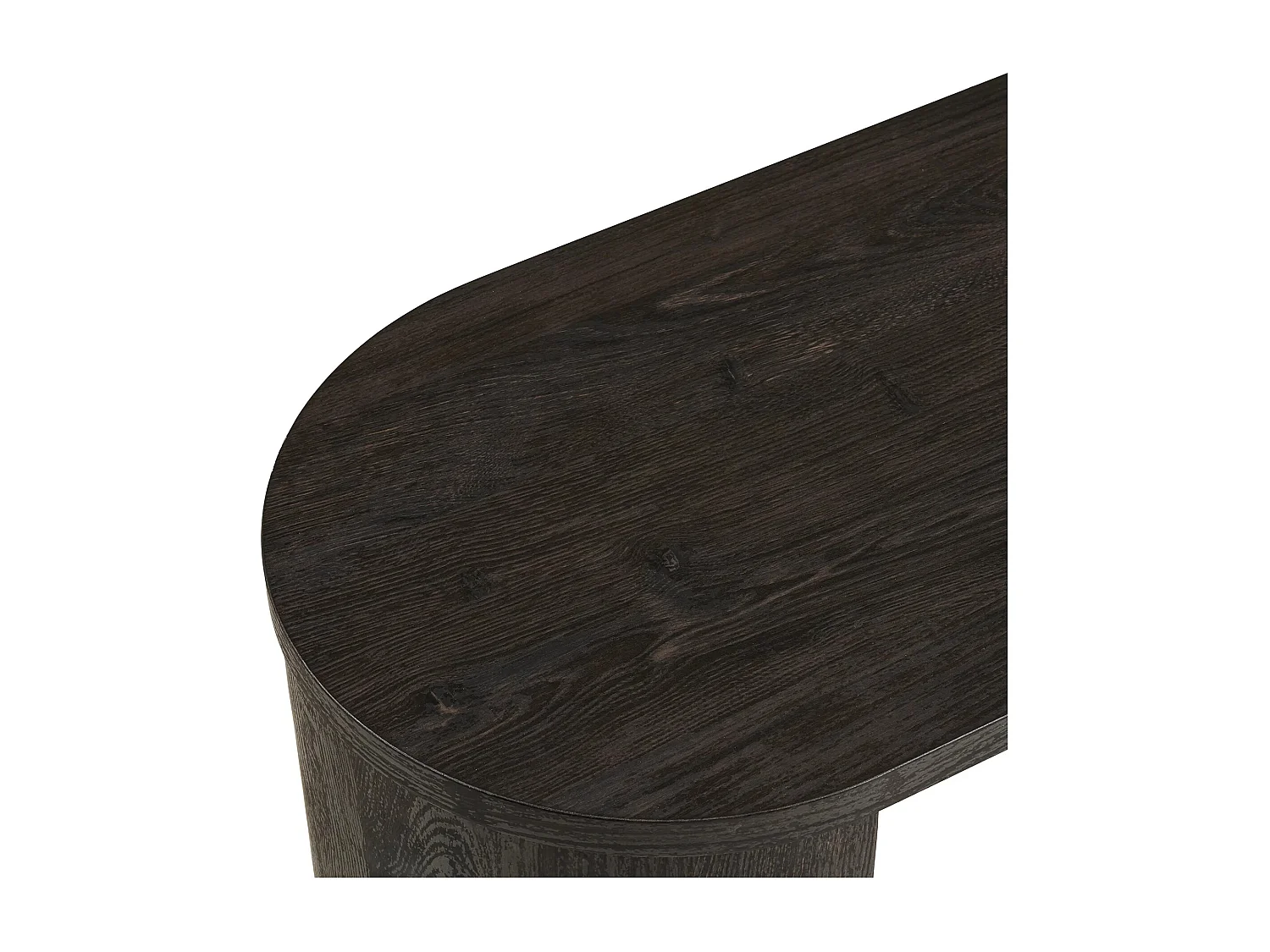 Consola fija de madera BIBIONE – 114 cm-Color Marrón oscuro