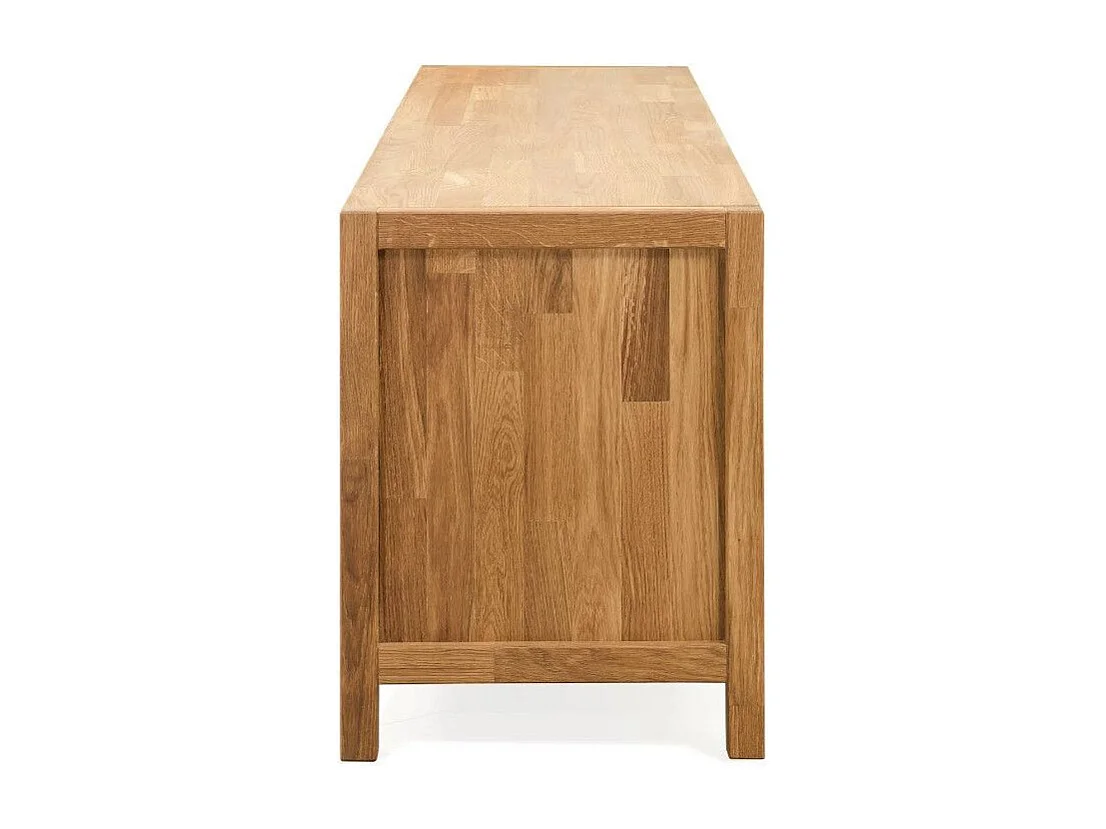 Mueble TV Nelson de roble macizo con 4 cajones 188 cm