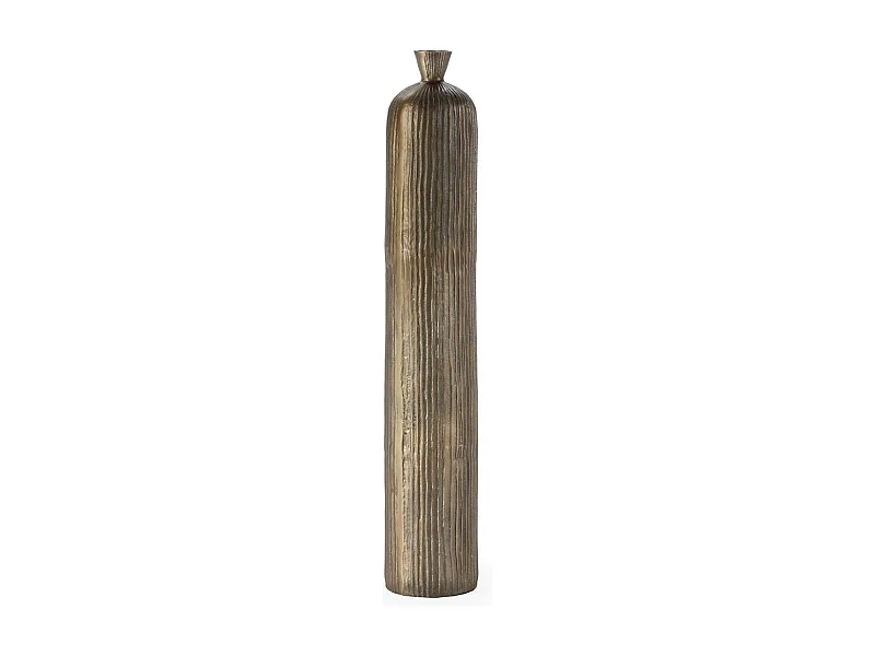 Vase en aluminium doré antique DUVA – H 103cm