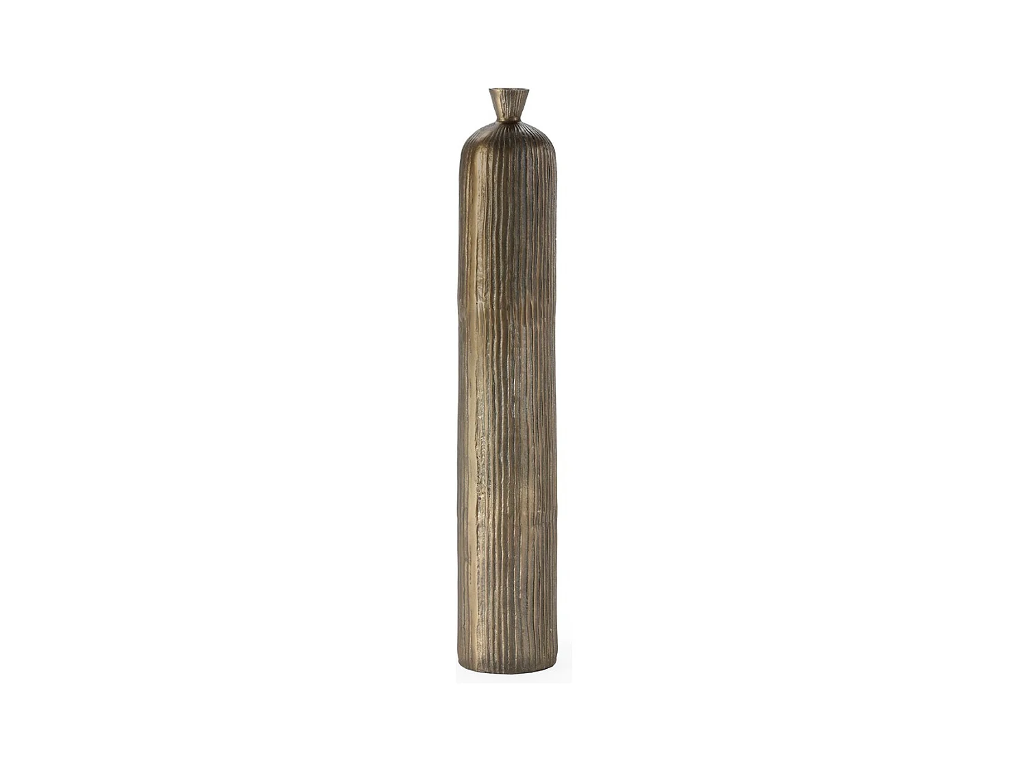 Vase en aluminium doré antique DUVA – H 103cm