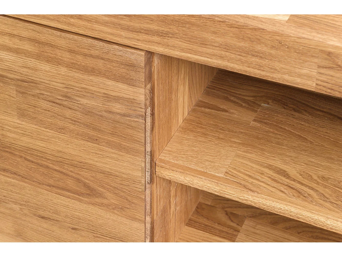 Meuble TV en chêne massif 2 portes Lauzar 188cm