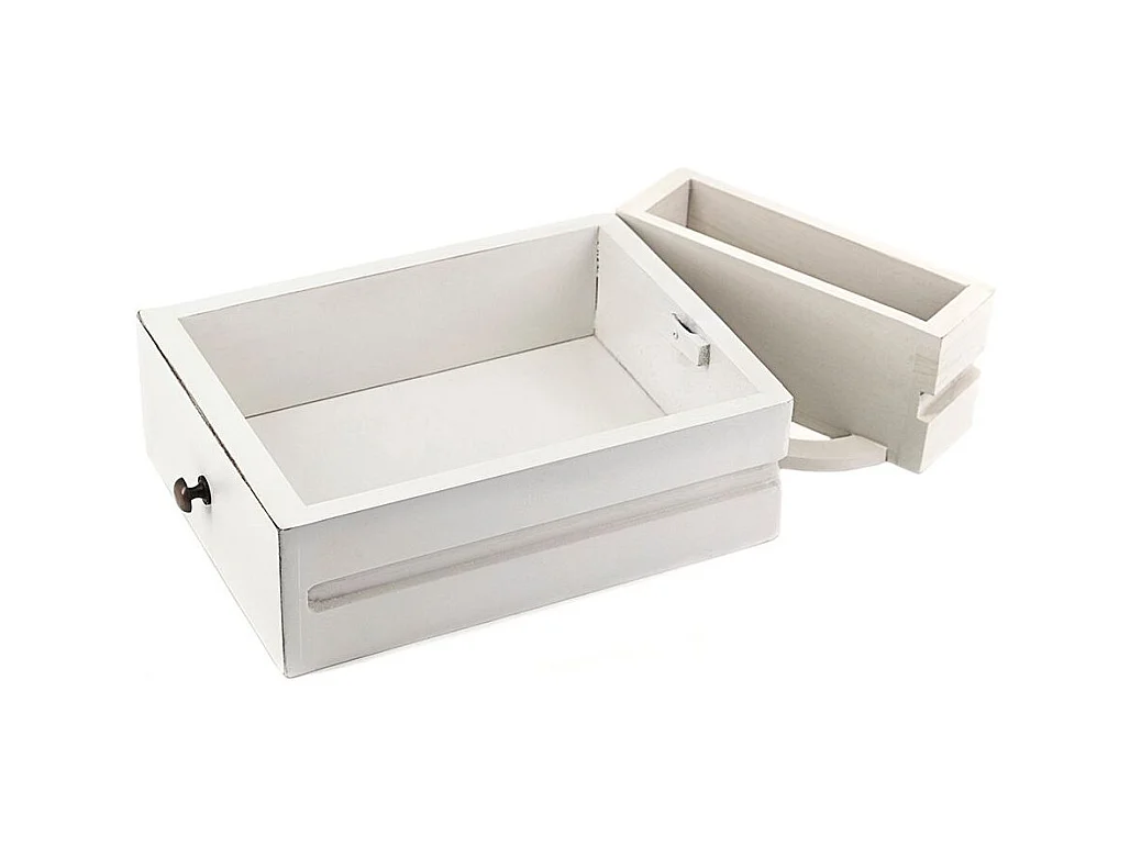 Meuble TV bois massif de mindi blanc Kourame 125cm