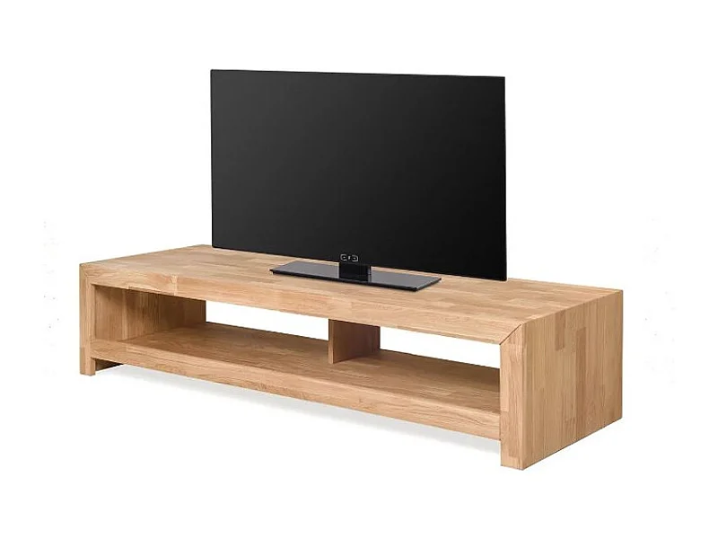 Meuble TV en chêne massif Kodera 100cm