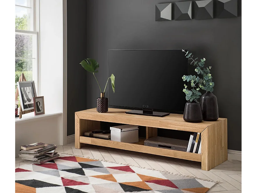 Mueble TV Kodera de roble macizo 100 cm