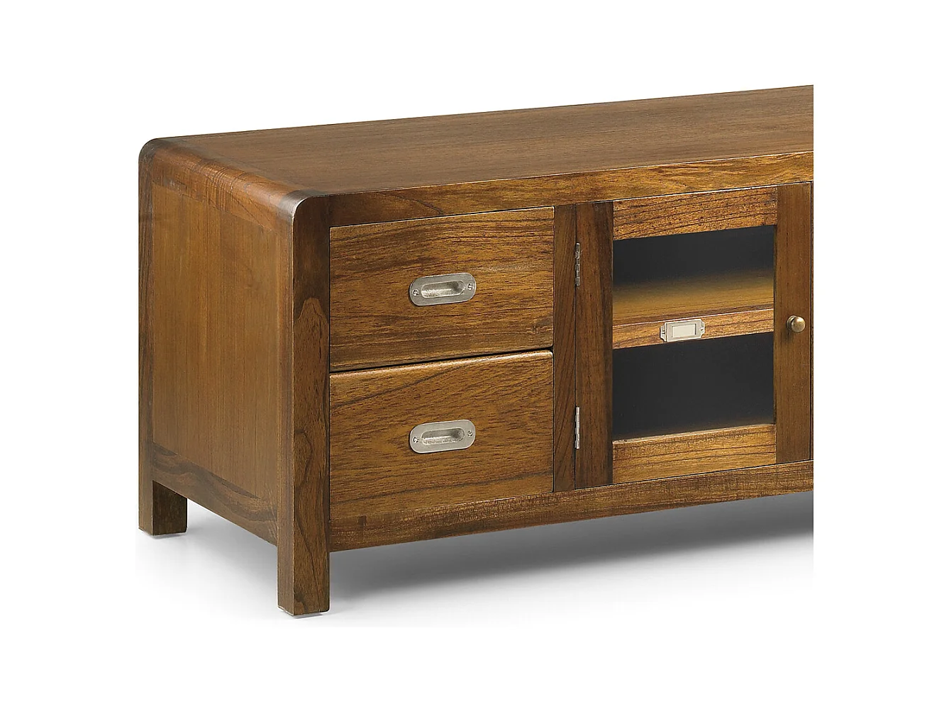 Meuble TV en bois massif de mindy marron SOKY