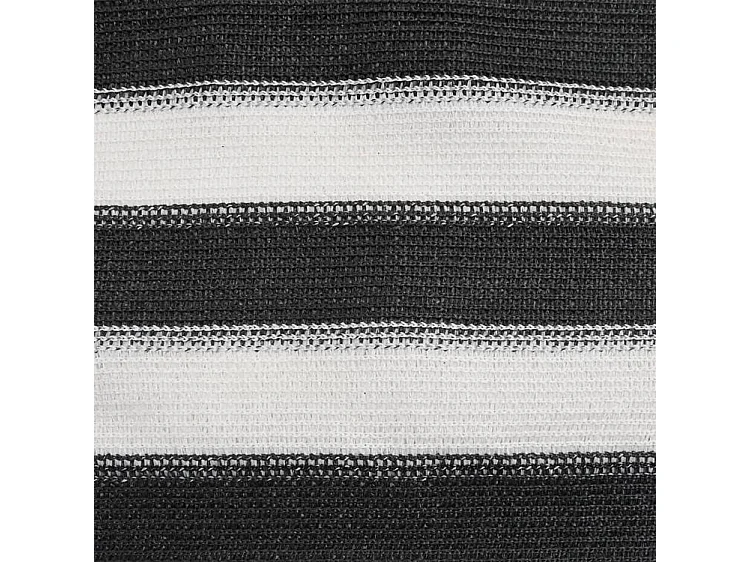 Filet brise-vue anthracite et blanc 1x10 m PEHD 75 g-m²