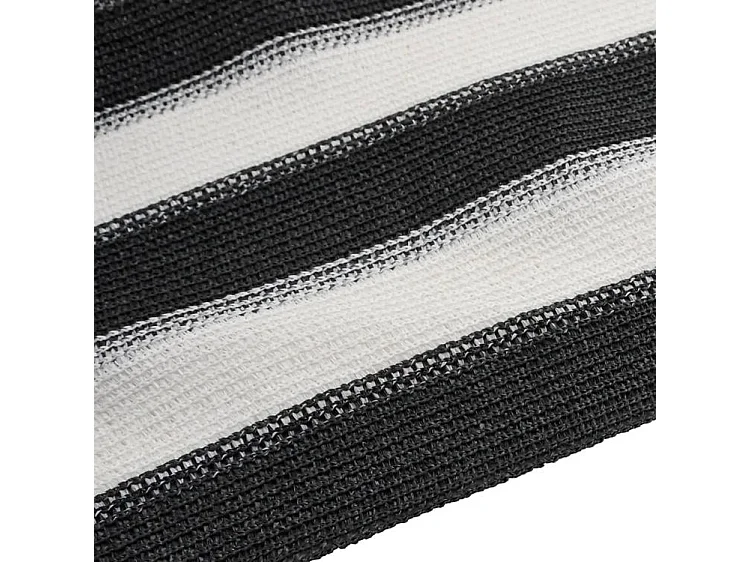 Filet brise-vue anthracite et blanc 1,8x10 m PEHD 150 g-m²