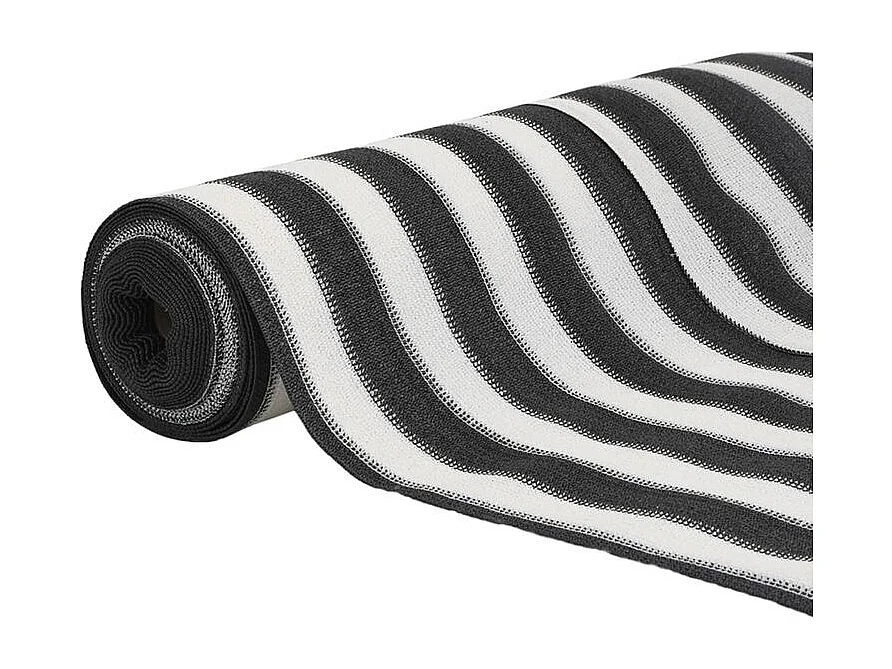 Filet brise-vue anthracite et blanc 1,8x10 m PEHD 150 g-m²