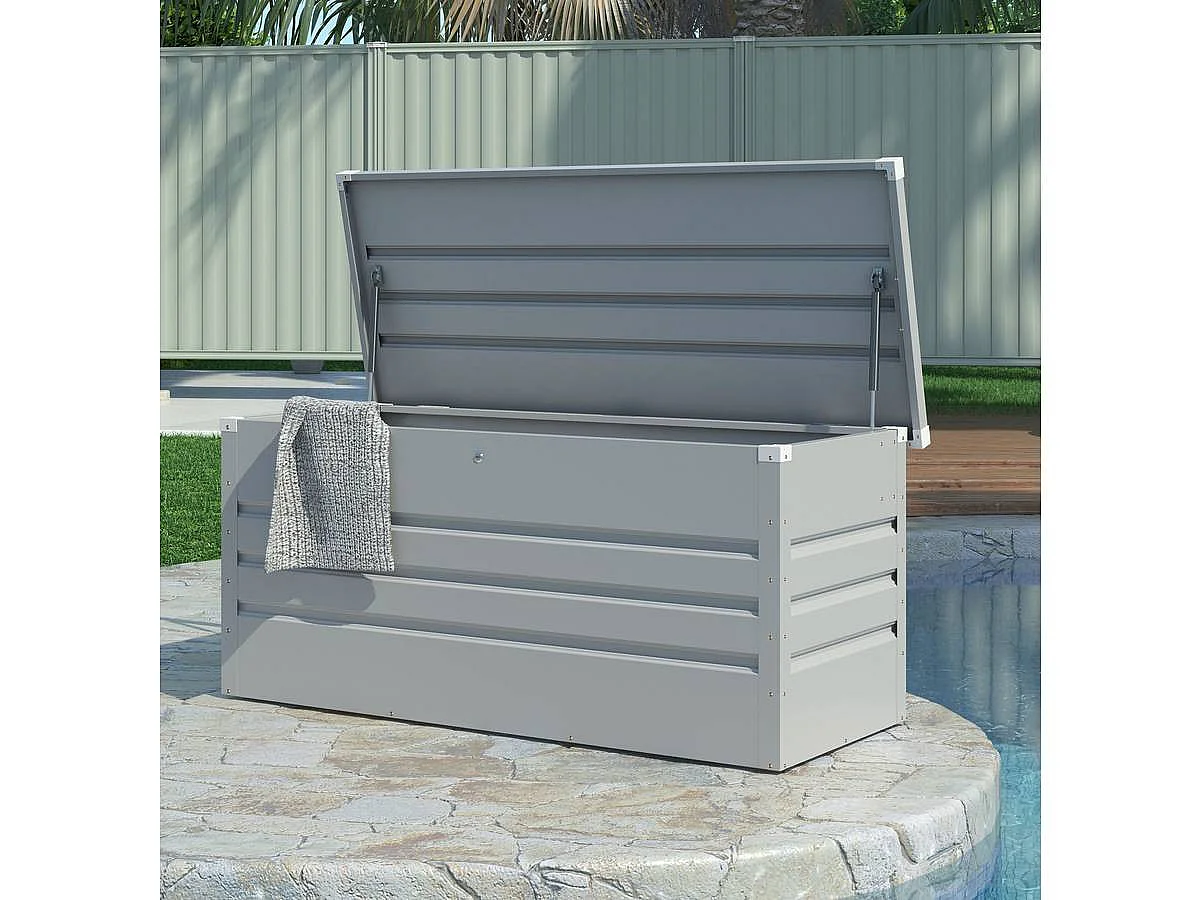 Coffre de Jardin Métal "Store" 680L - argent