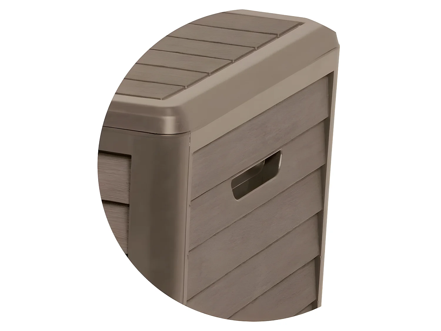 Coffre de rangement Baya - 420 L - Taupe - Eda