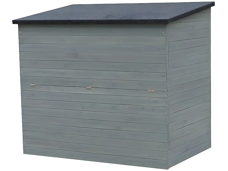 Coffre de jardin en bois "Caja" - 137 x 91 x 121 cm - Anthracite
