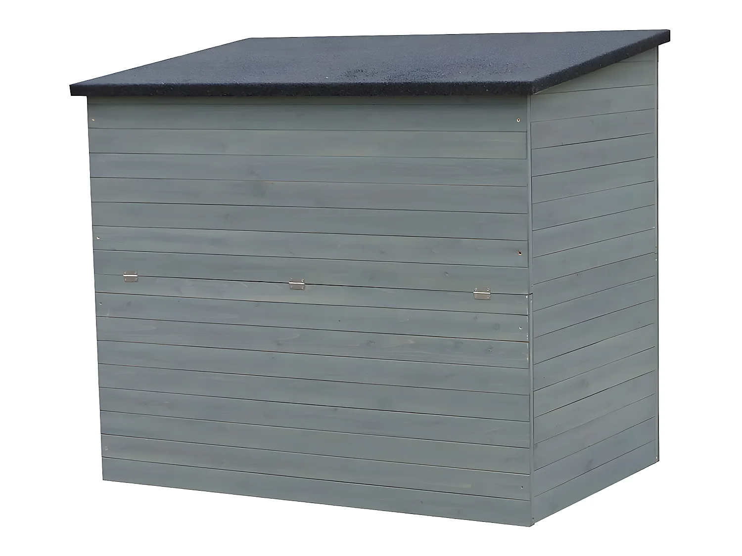 Houten Tuinkist "Caja" Antraciet - Grote Opslagcapaciteit van 1m3