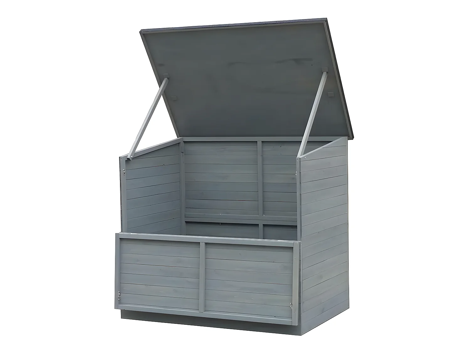 Coffre de jardin en bois "Caja" - 137 x 91 x 121 cm - Anthracite