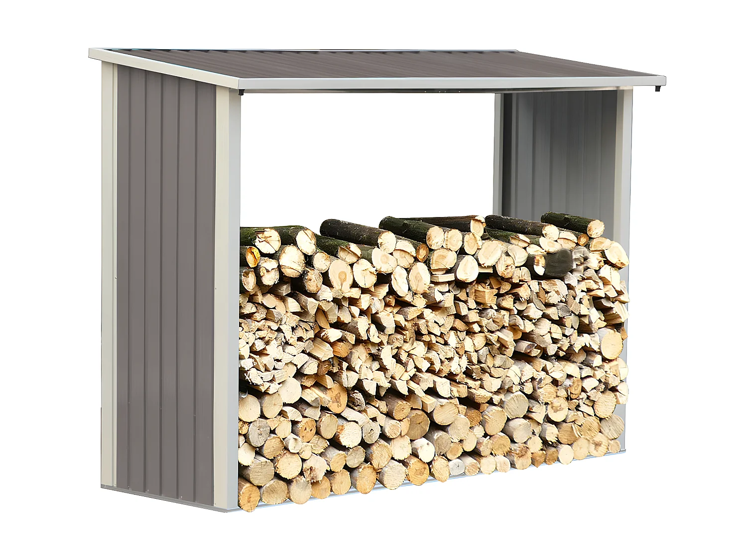 Capanno per la legna in metallo  "Victor" - 2.15m²