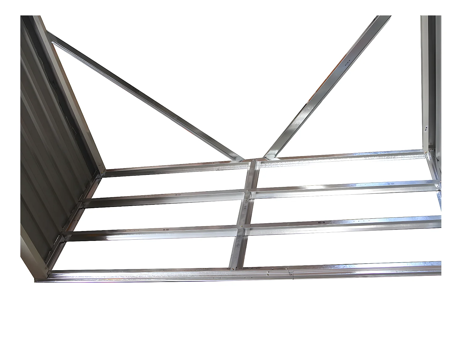 Capanno per la legna in metallo  "Victor" - 2.15m²