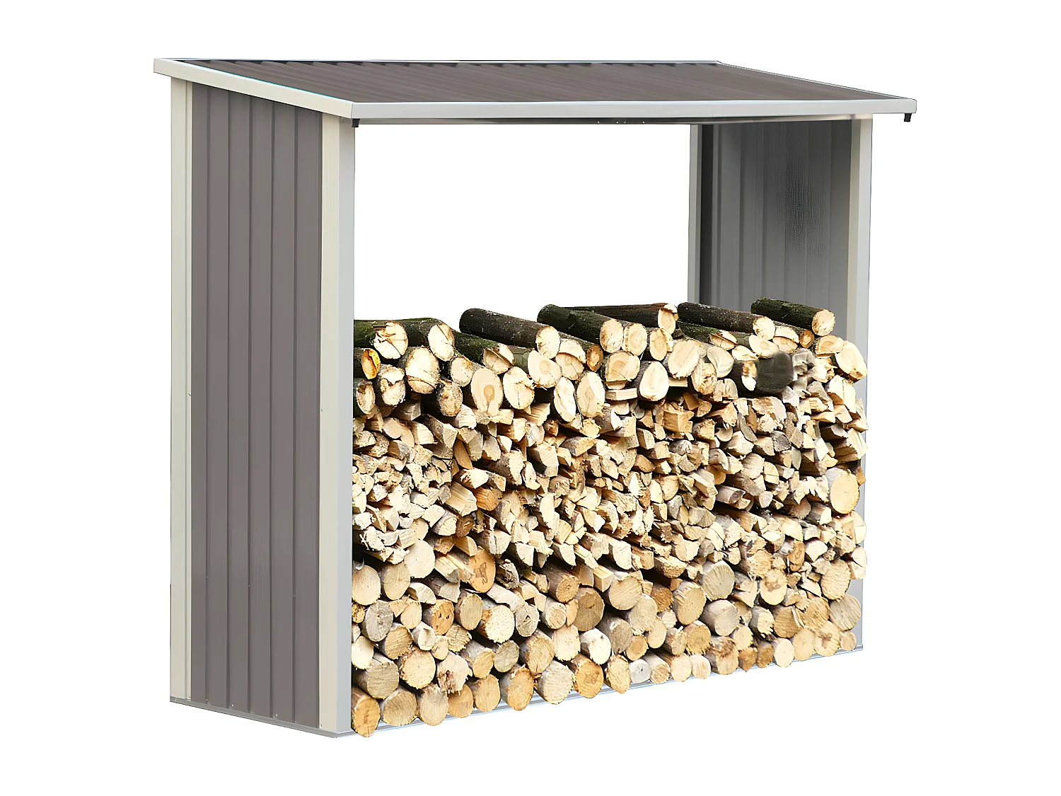 Capanno per la legna in metallo "Victor" - 1.68M²