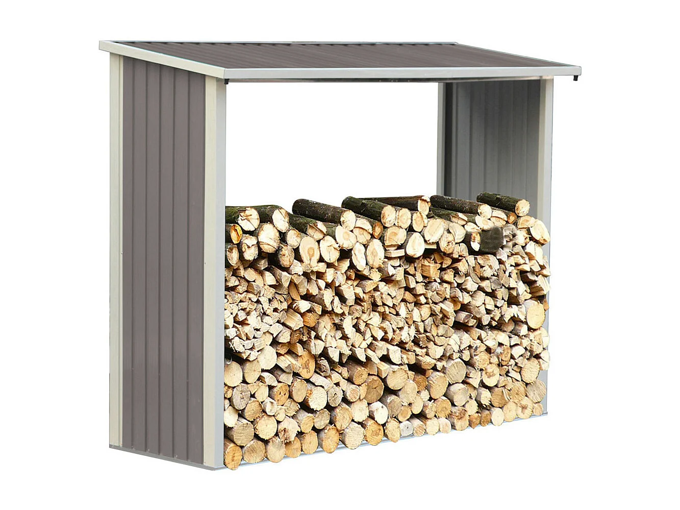 Houtopslag haardhout rek buiten metaal "Victor" - 1,68 m²