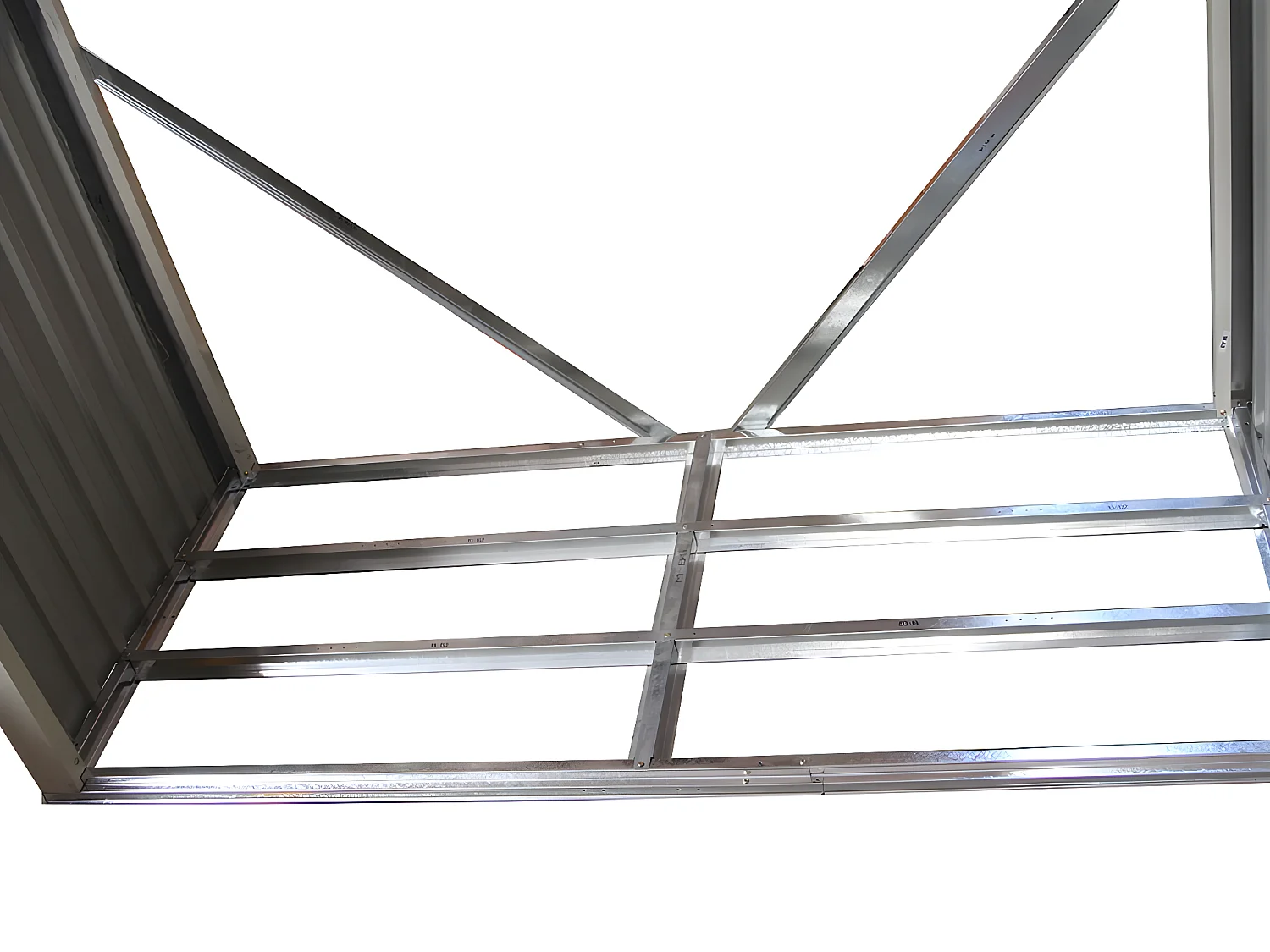 Houtopslag haardhout rek buiten metaal "Victor" - 1,68 m²