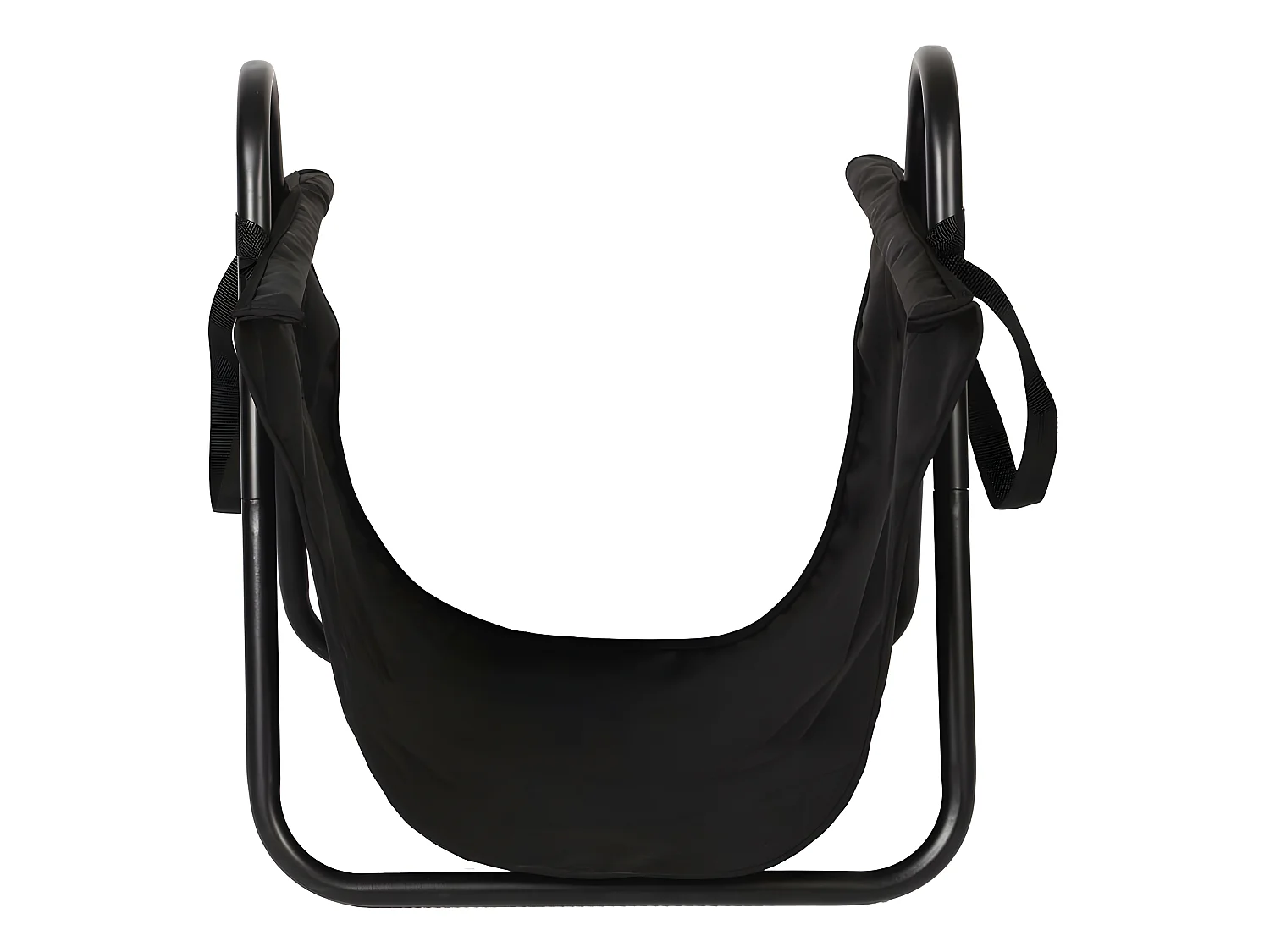 Haardhoutrek "Oslo" van zwart ijzer met een dik frame van 1 mm en een polyester coating