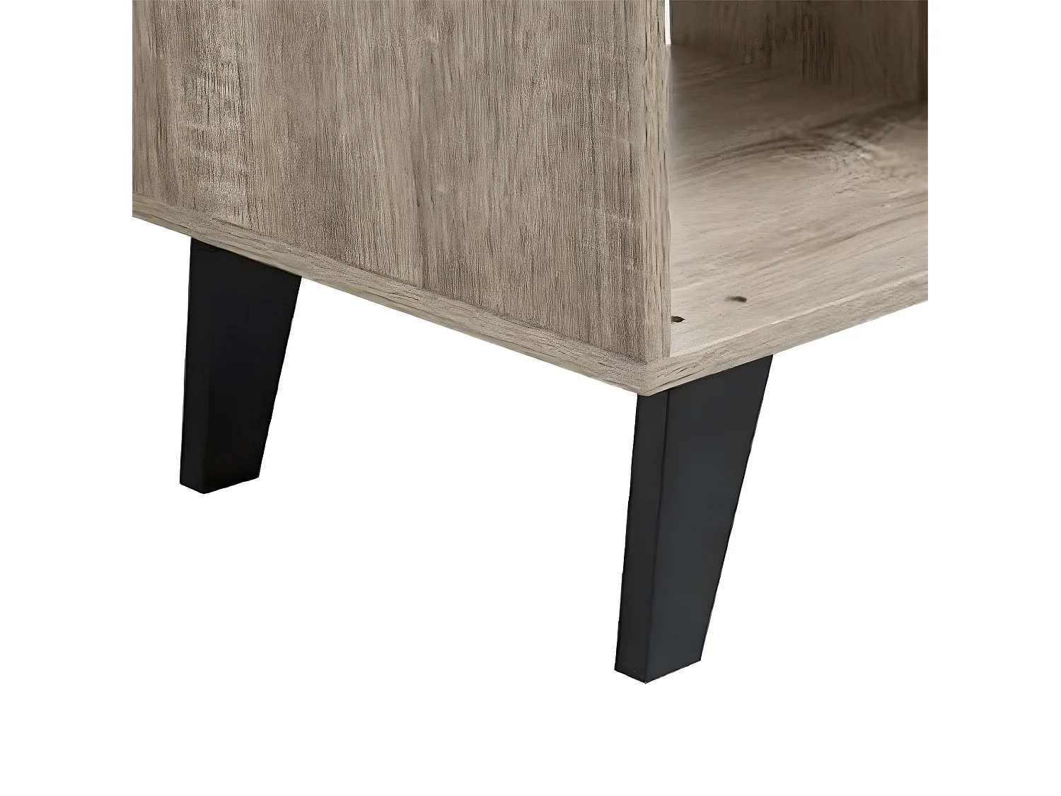 Meuble TV en bois coloris naturel - longueur 100 x Profondeur 32 x Hauteur 47 cm