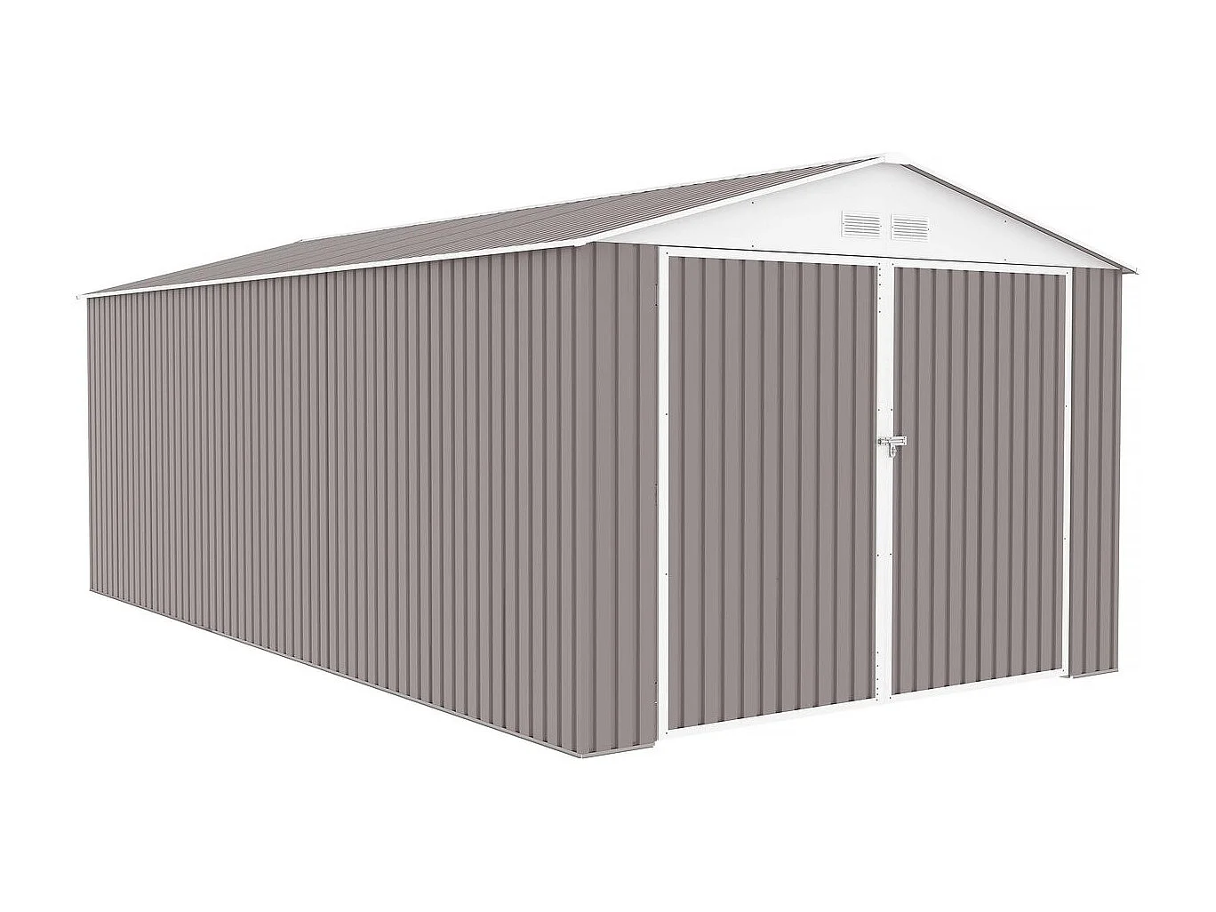 Garage in metallo NEVADA con porta battente - 18,56 m²