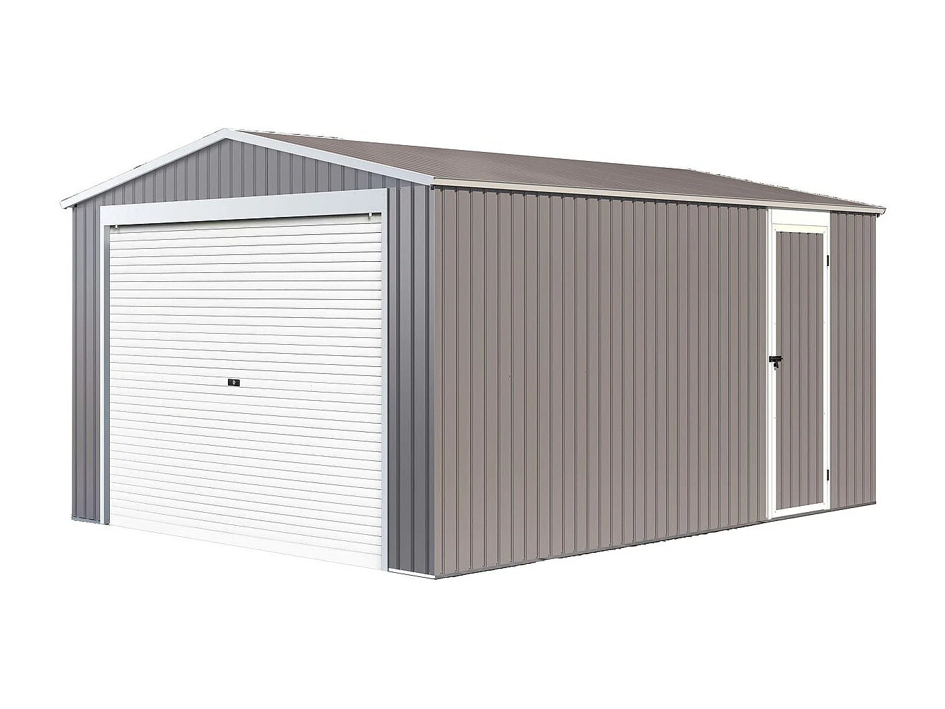 Garage in metallo NEVADA con porta scorrevole - 15,61m²