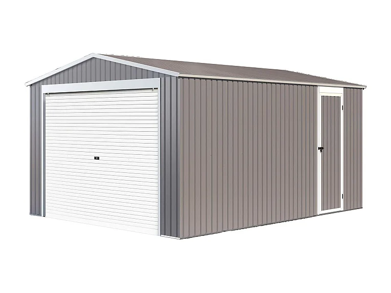 Garage métal "Nevada" avec porte roulante - 15,61m²