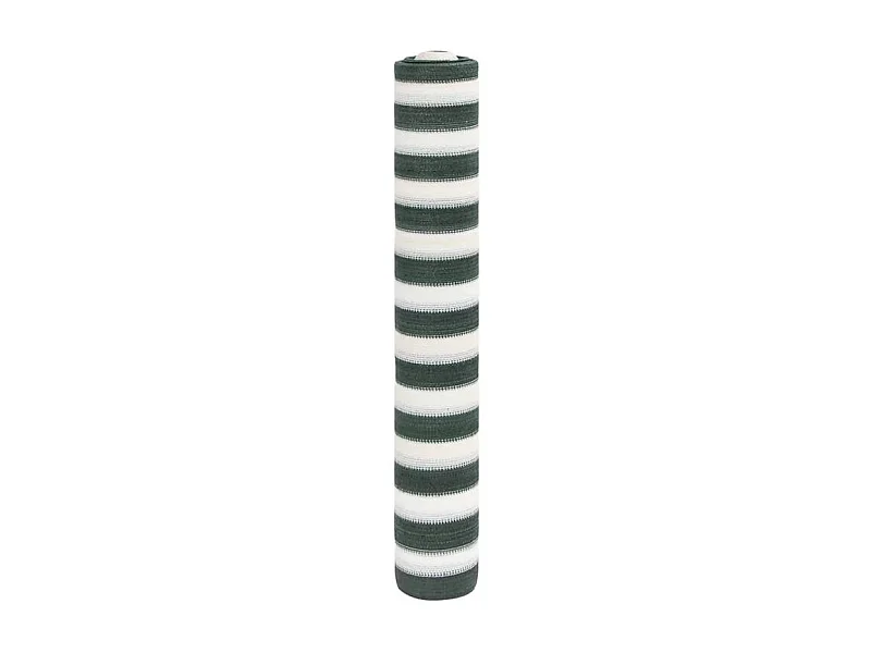 Filet brise-vue vert et blanc 2x10 m PEHD 150 g-m²