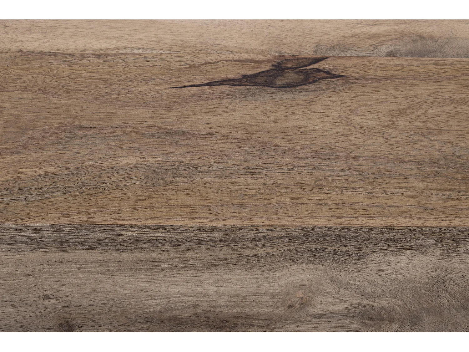 Industrieel TV-meubel met 2 laden in gerecycled mangohout en zwart staal Kramer 145 cm