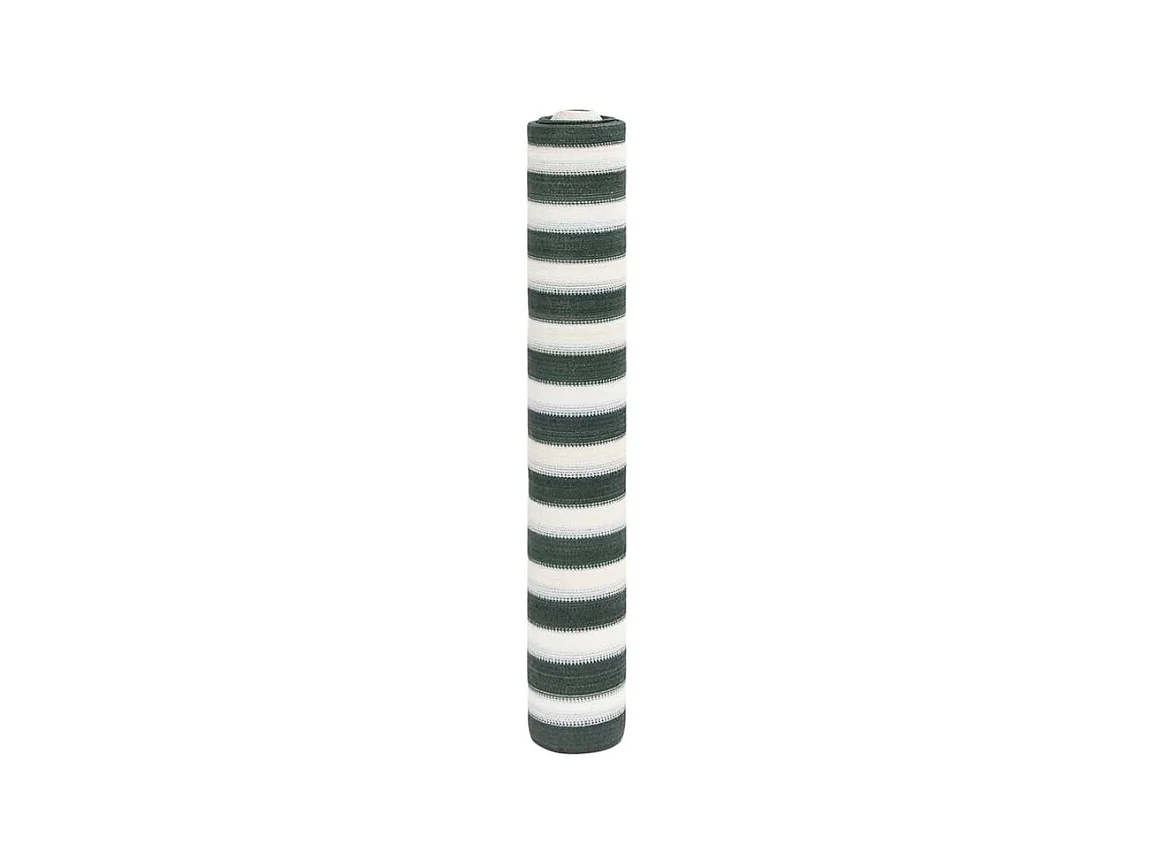 Filet brise-vue vert et blanc 2x10 m PEHD 150 g-m²